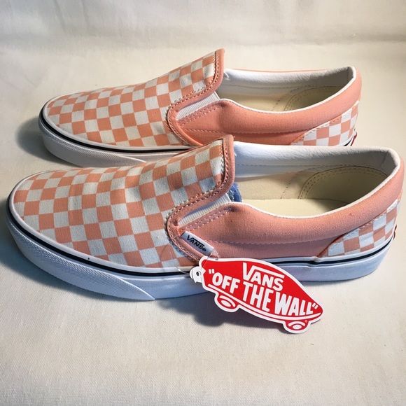 Vans Slip On Checkerboard Pink Cream (NWT) - Picture 1 of 12